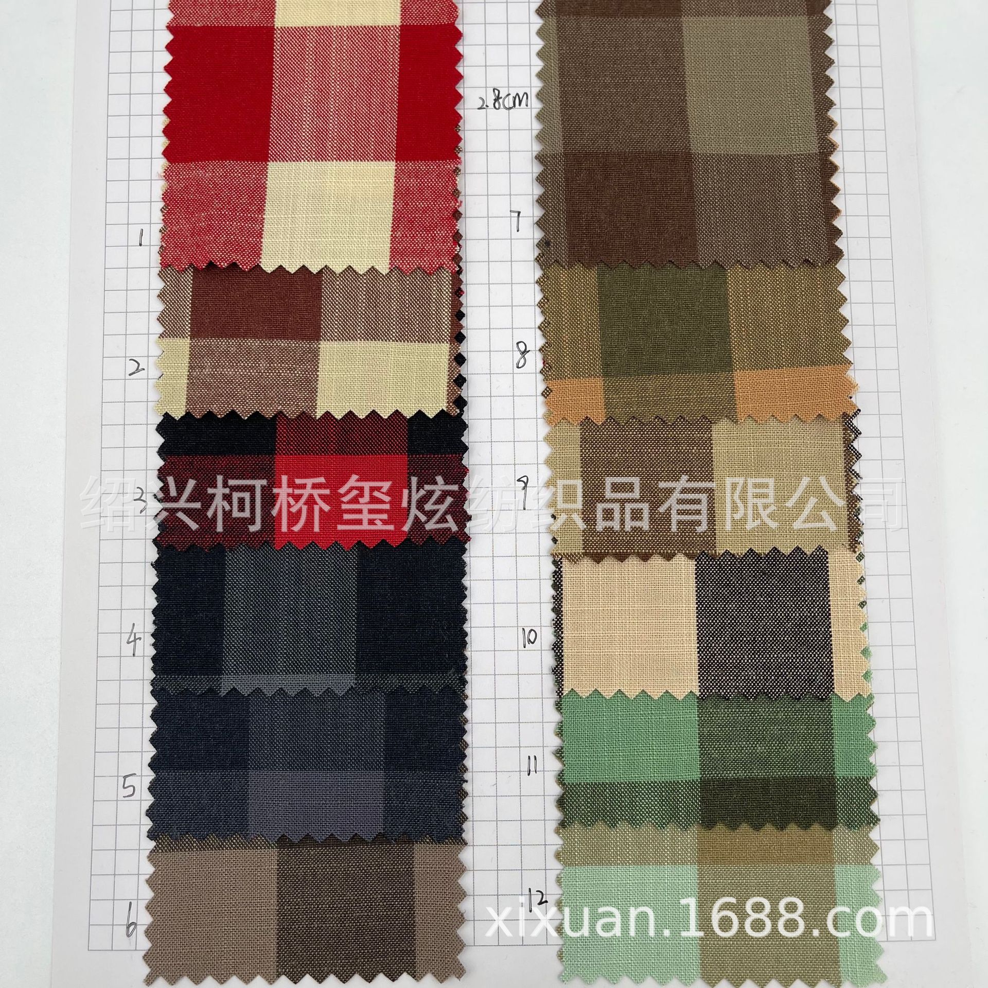 New spring and summer plaid fabric rayon yarn-dyed shirt plaid shoe material luggage baby clothes fabric wholesale in stock