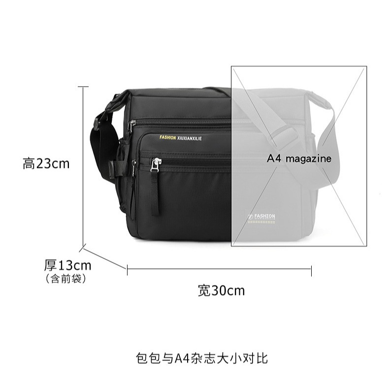 Picture of New Men's Bag Large Capacity Shoulder Bag Men's Backpack Lightweight Versatile Crossbody Bag Multi-Compartment Casual Briefcase