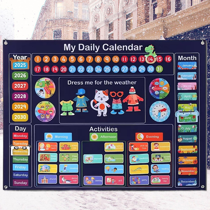 Picture of Amazon cross-border children's early education 3DIY three-dimensional felt game package storyboard learning board printing dinosaur animals