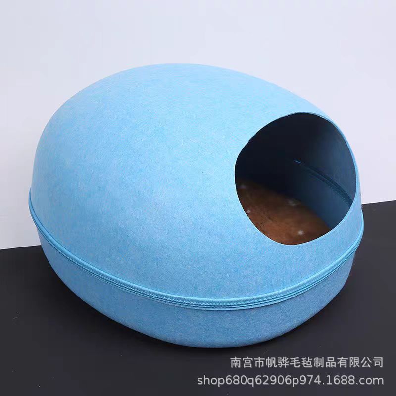 Picture of Factory wholesale felt cat nest eggshell pet nest detachable one-piece cat nest wear-resistant thick cat nest
