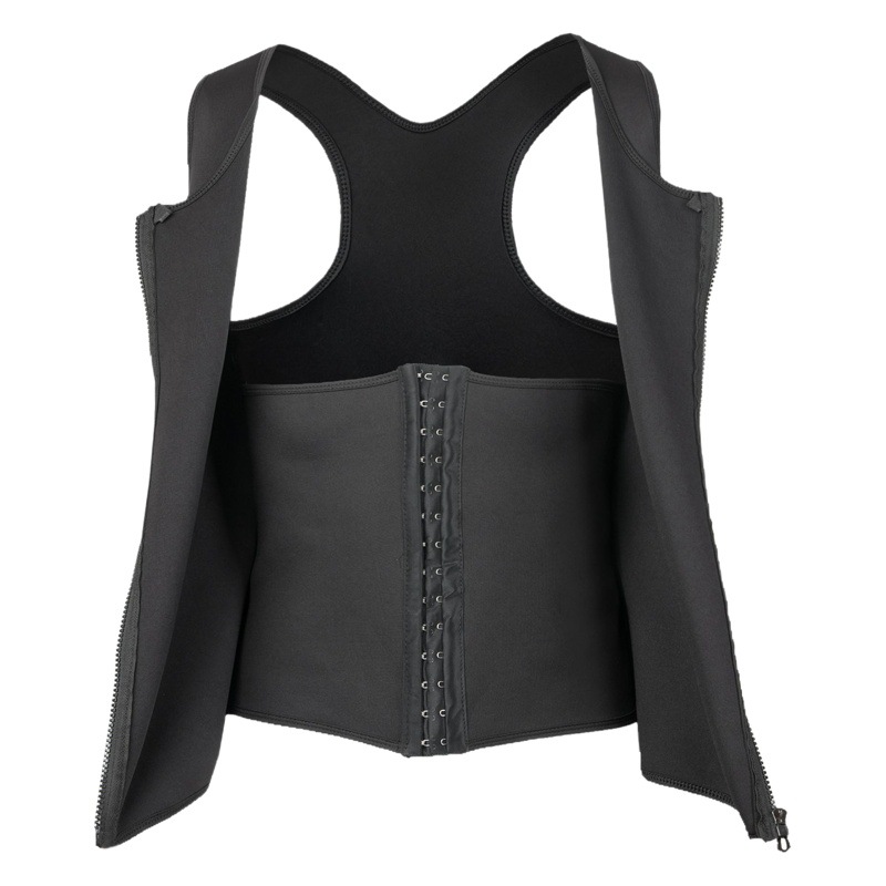 Amazon Large Size Men's Sauna Wear Belly Tinting Vest Sports Vest Garment Neoprene Tight Shaper