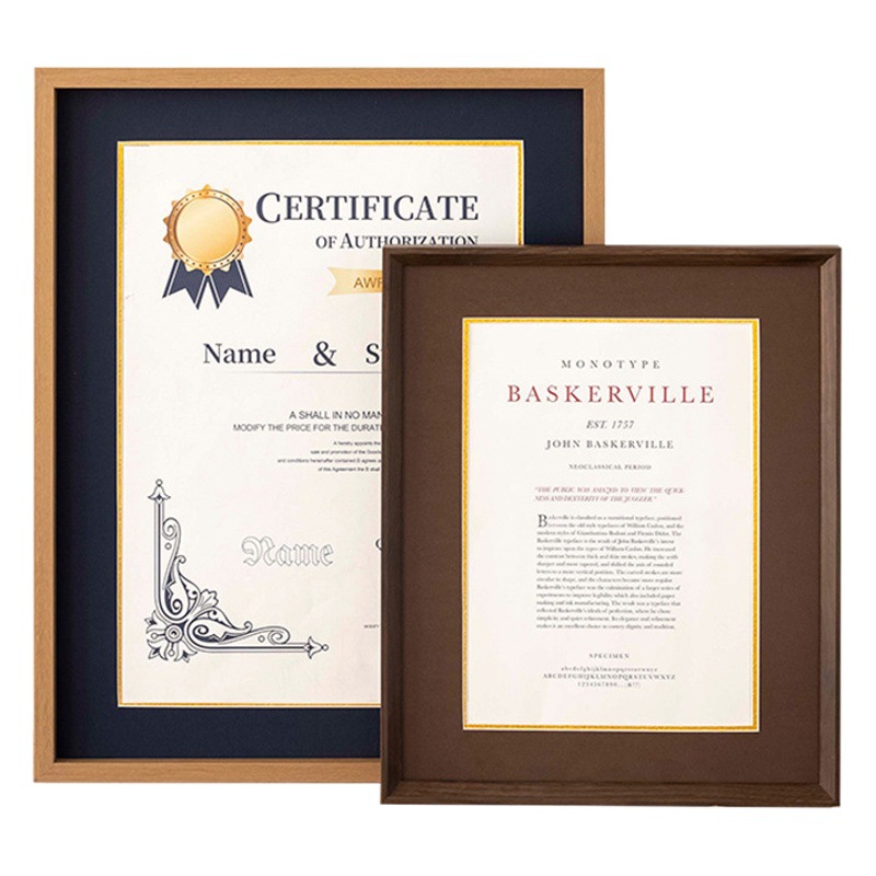 Picture of Graduation certificate frame A4 honor patent photo frame wall mounting graduation award display frame acrylic picture frame 20-inch