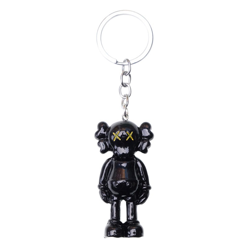 Cross-border simple fashion brand accessories key ring buckle black transparent summer creative clothing bag car accessories