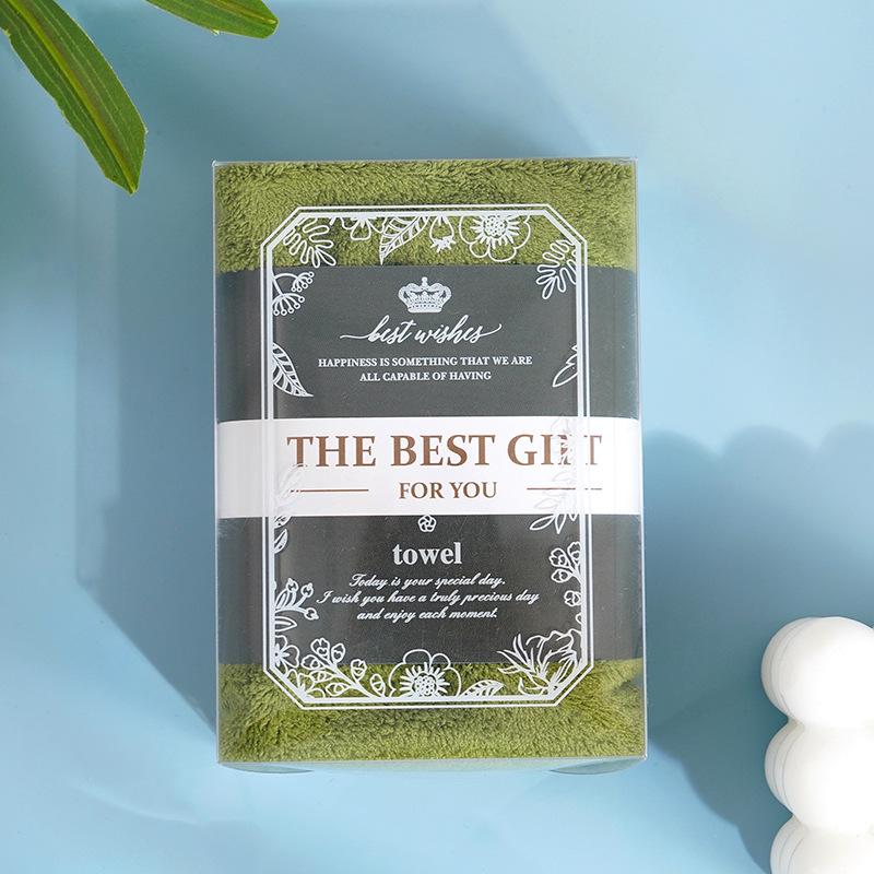 Picture of Bear Towel Companion Gift Box Wedding Return Gift Wedding Company Event Gift Gift Wholesale Coral Velvet Gift Box