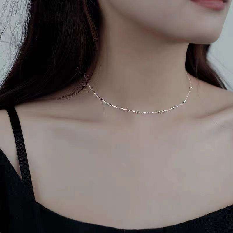 Picture of Spring new fairy pearl necklace female niche design sense eight Awn star clavicle chain Cold Wind necklace pendant