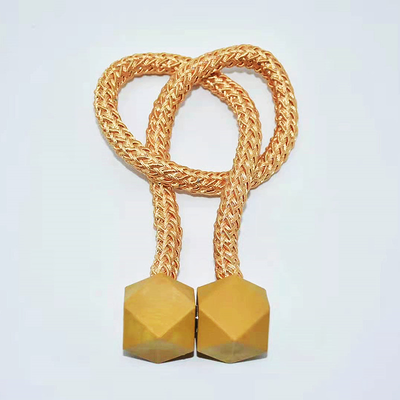 Picture of Cross-border Wholesale Creative Rubik's Cube Magnetic Buckle Punch-free Pair Pack Simple Curtain Buckle Tying Rope Accessories Curtain Strap