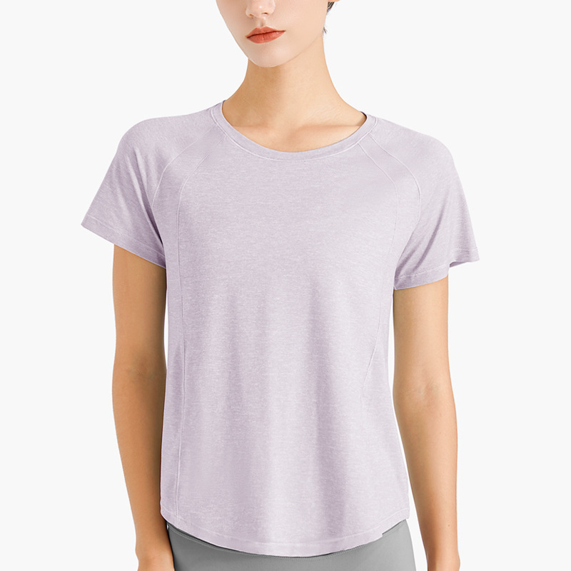 Picture of Sports T-shirt Women's Running Yoga Suit Loose Mesh Breathable Outdoor Blouse Quick-drying Lightweight Fitness Short-sleeved Top
