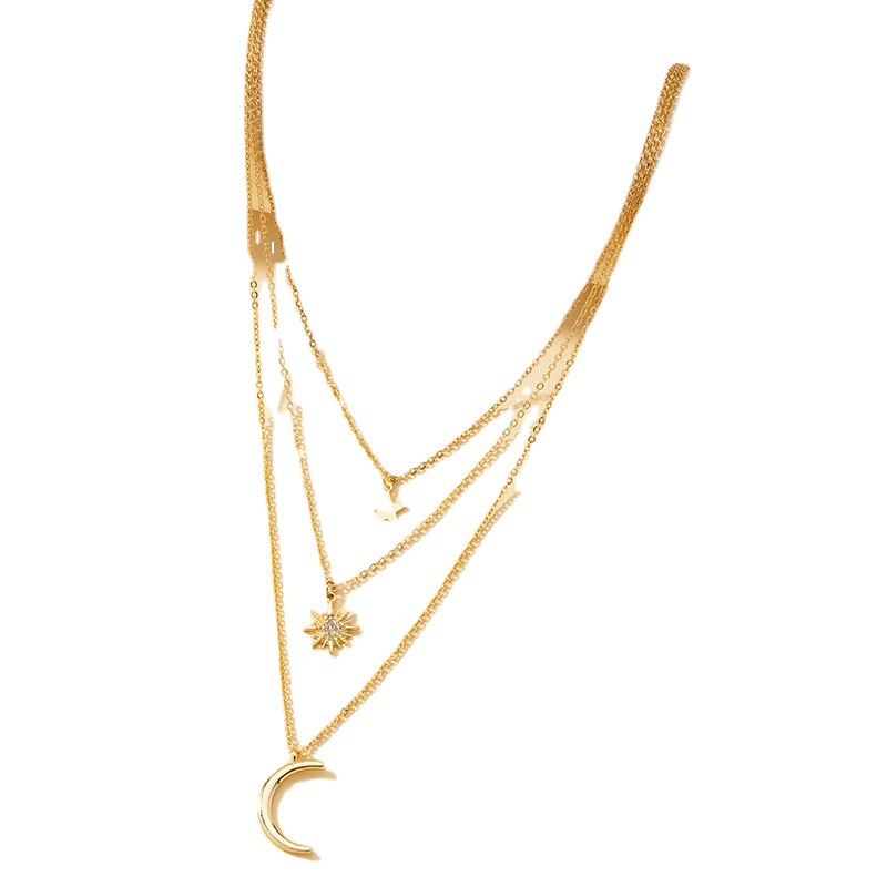 Picture of European and American decorative metal star necklace women clavicle chain accessories cross-border trade factory wholesale Japanese and Korean sweet ins