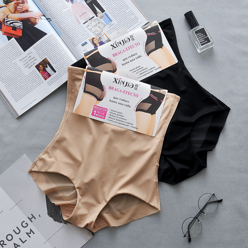 Picture of Cross-border Amazon Thin Ice Silk Mesh Breathable High Waist Belly Pants Tight-fitting Waist Slimming Body-shaping Panties