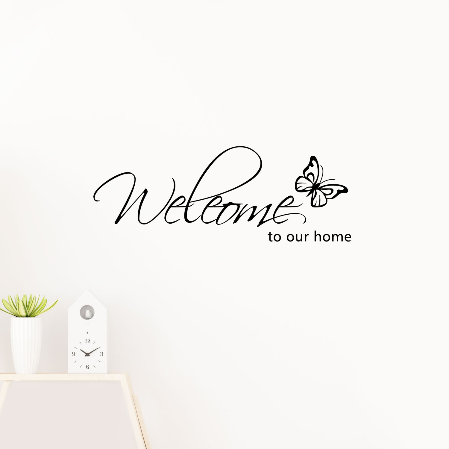 welcome to our home carved European and American proverbs wall stickers English poem MU1225P