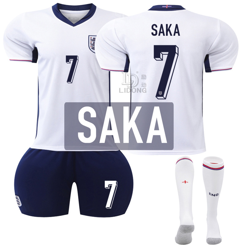 Picture of Euro 2024 New Football Jersey suit England Home Jersey Number 9 Kane 11 Foden 10 Bellingham
