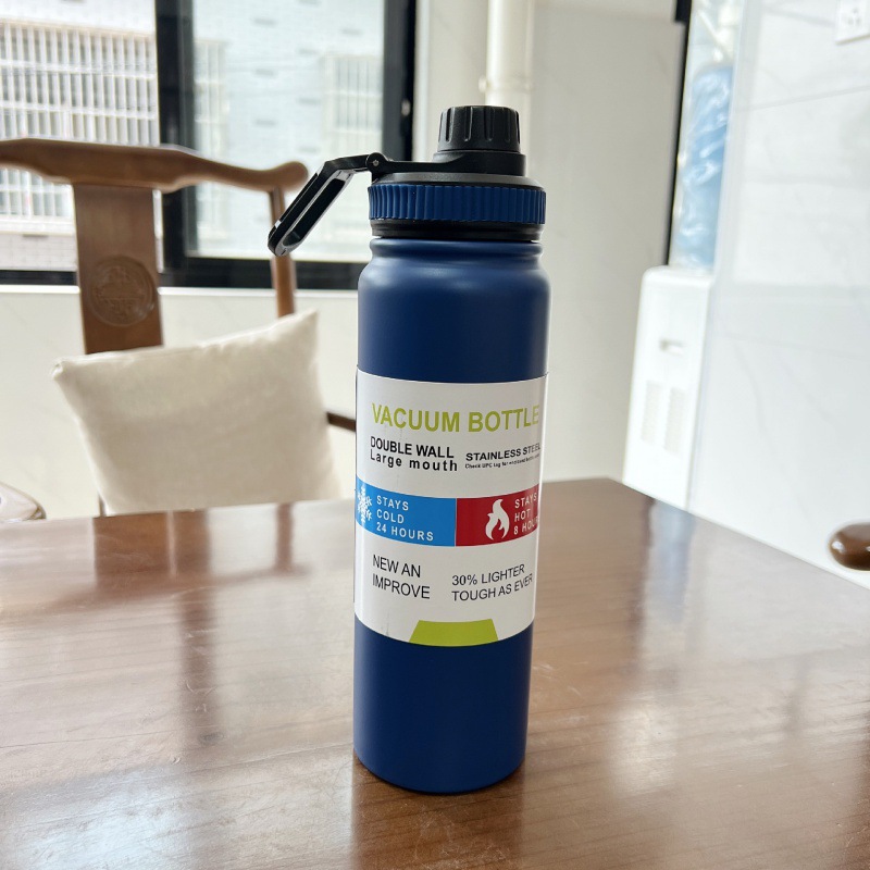 Picture of Cross-border explosions 304 outdoor handle kettle double stainless steel thermos cup gradient space kettle car kettle