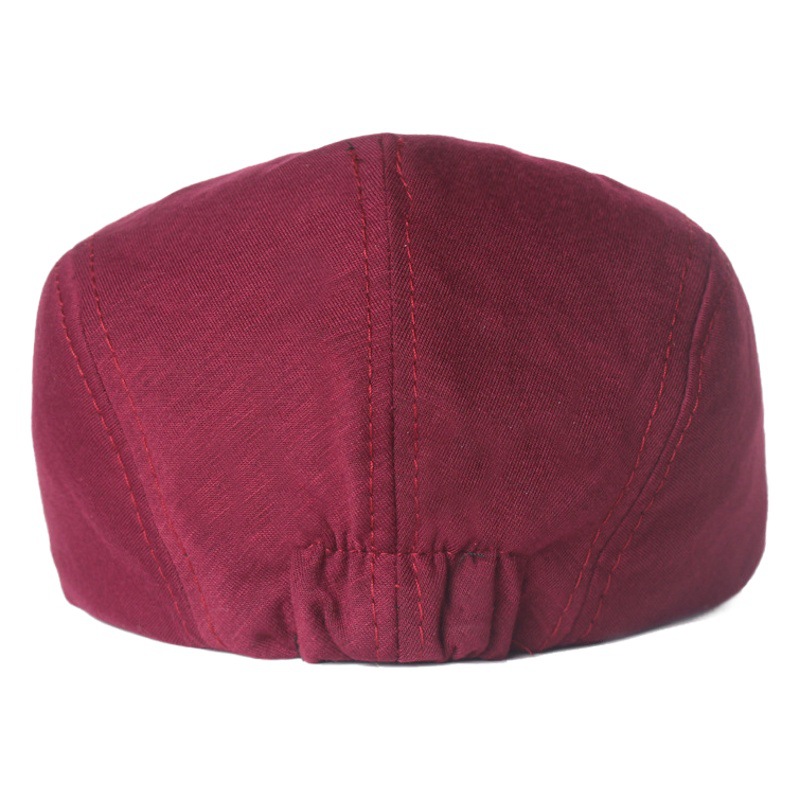 Bai Xiaoyuan Solid Color Simple Woolen Duck Cap for Men and Women Autumn Forward Cap AliExpress Foreign Trade Bailey Hat