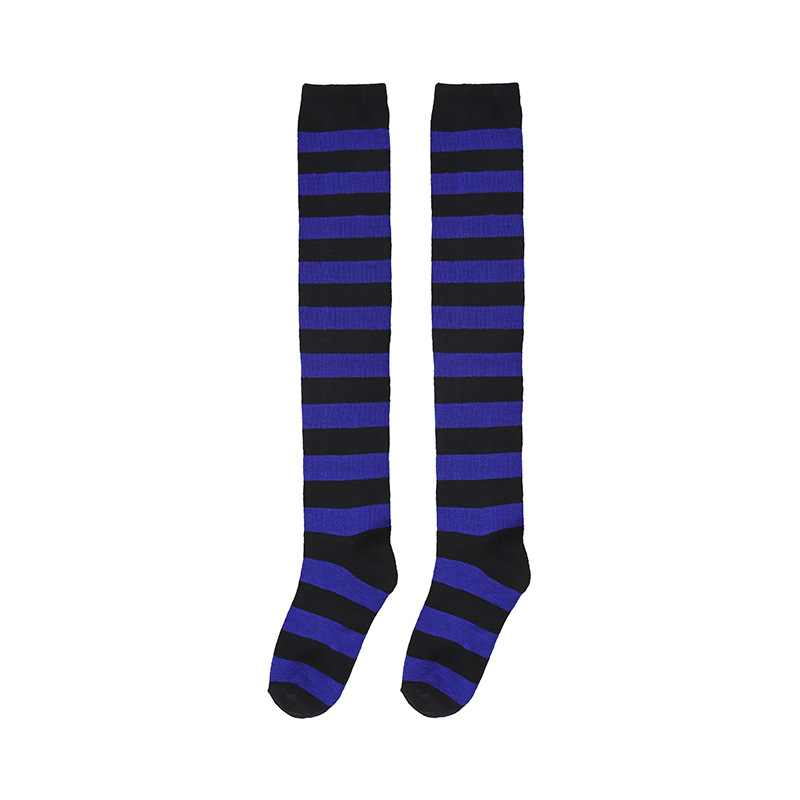 Picture of Spring Japanese Women's Socks All-match Striped Long Socks cosplay Anime Over-the-Knee Socks