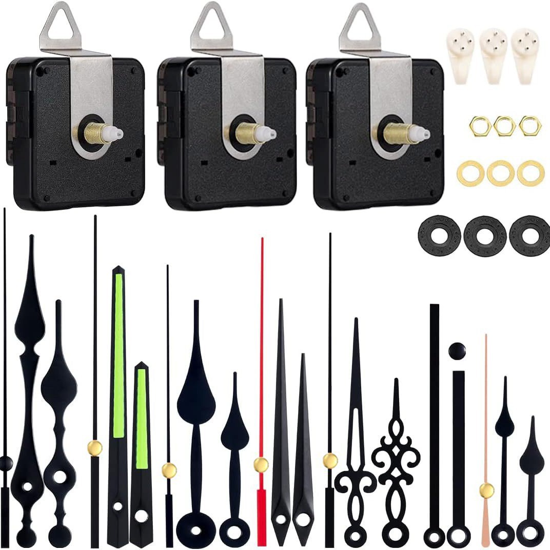 Picture of Cross-border hot selling DIY clock movement mute wall clock accessories clock Wall watch core mechanism 2 Movement +5 sets of clock needle