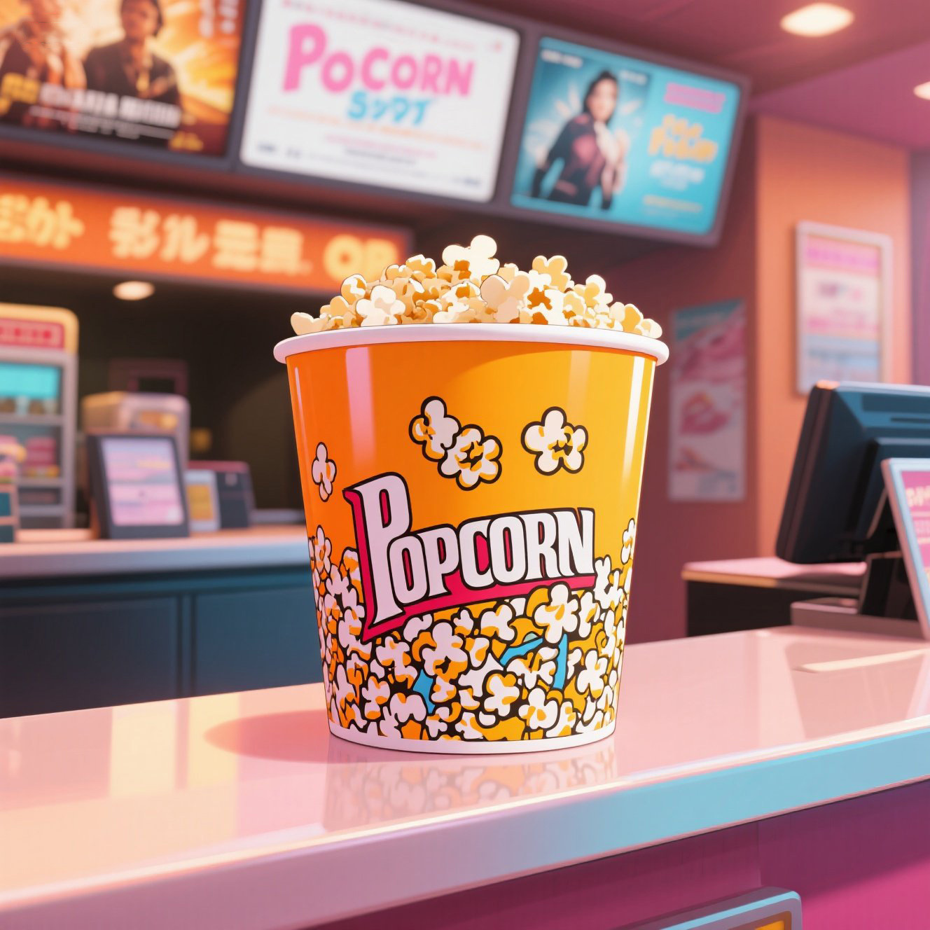 Disposable Popcorn Bucket Thickeneded Skewer Fried Chicken Family Bucket Ktv Cinema Special Paper Bucket Custom Logo