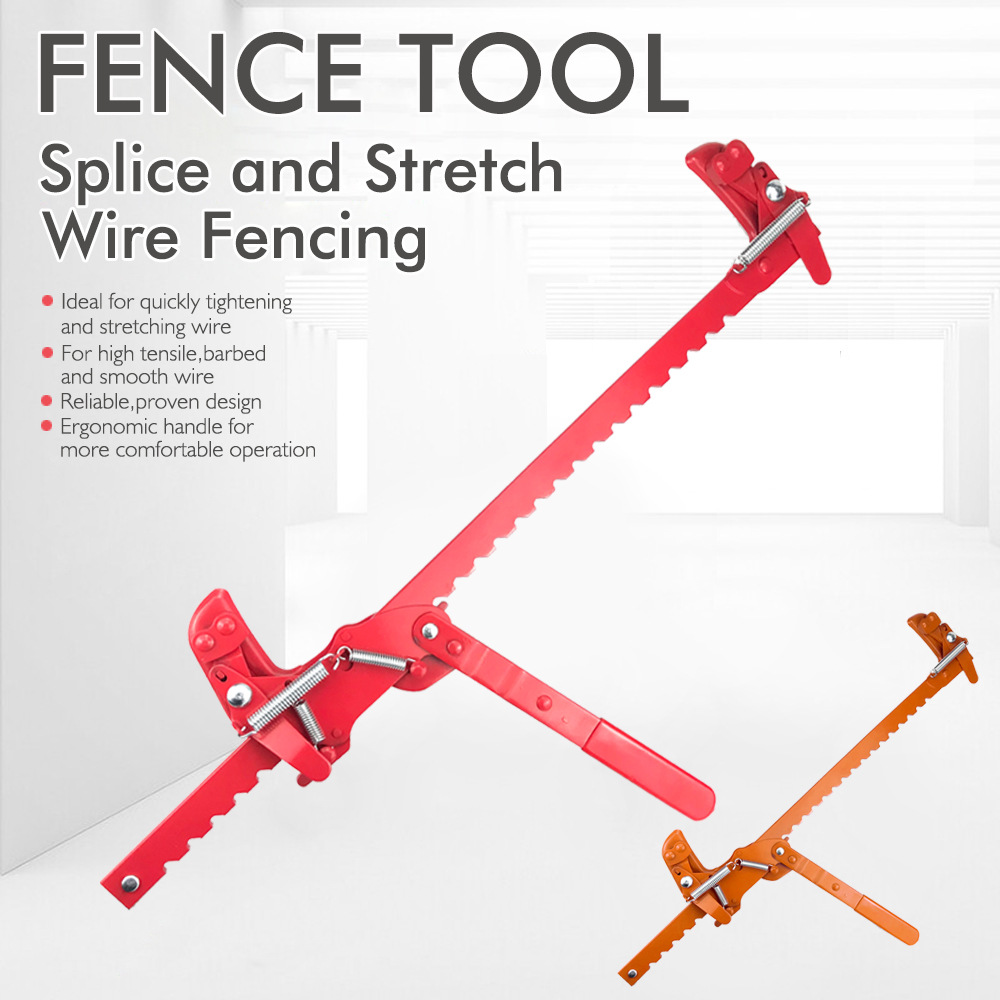 Multifunctional fence stretcher/splicer fence reinforcement tool fence stretcher tool