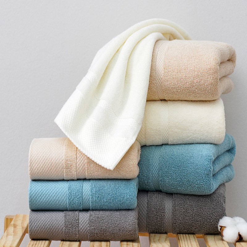 Wide Satin Pure Cotton Towel Bath Towel Pure Cotton Type a Wrap Absorbent Pure Cotton Thickeneded Quick-Drying Large Bath Towel Bathing Adult Towel