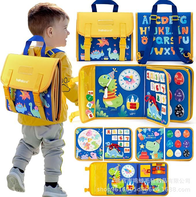 Picture of Early Education Toys Common Sense of Life Dressing Tying Shoelaces Felt Bag Baby Felt Portable Portable Busy Board in stock