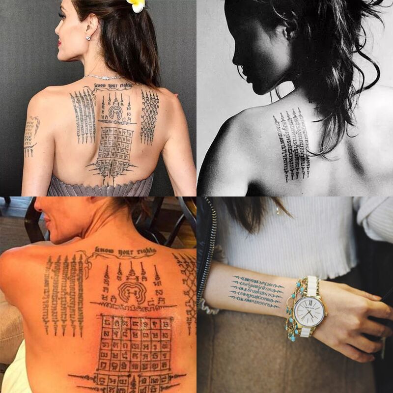 Picture of Spirited Totem Tattoo Sticker Buddha Tiger Divine Beast Thai Tattoo Tattoo