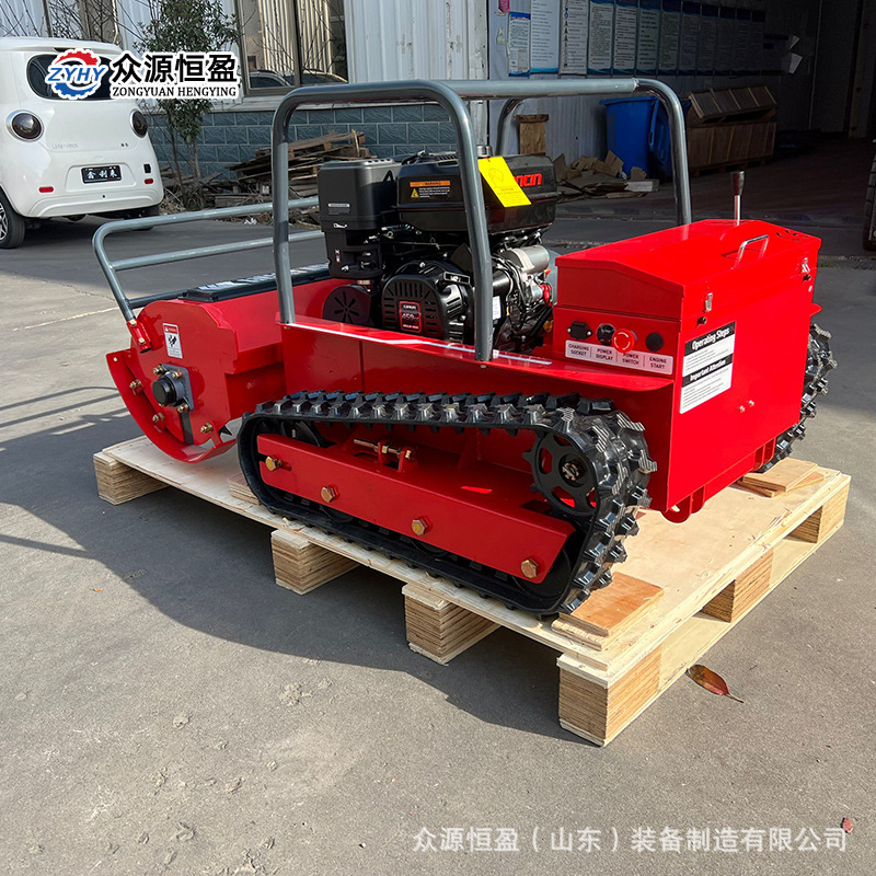 30 inch truck-mounted lawn mower remote control diesel crawler climbing brush cutter Unmanned intelligent clearing machine