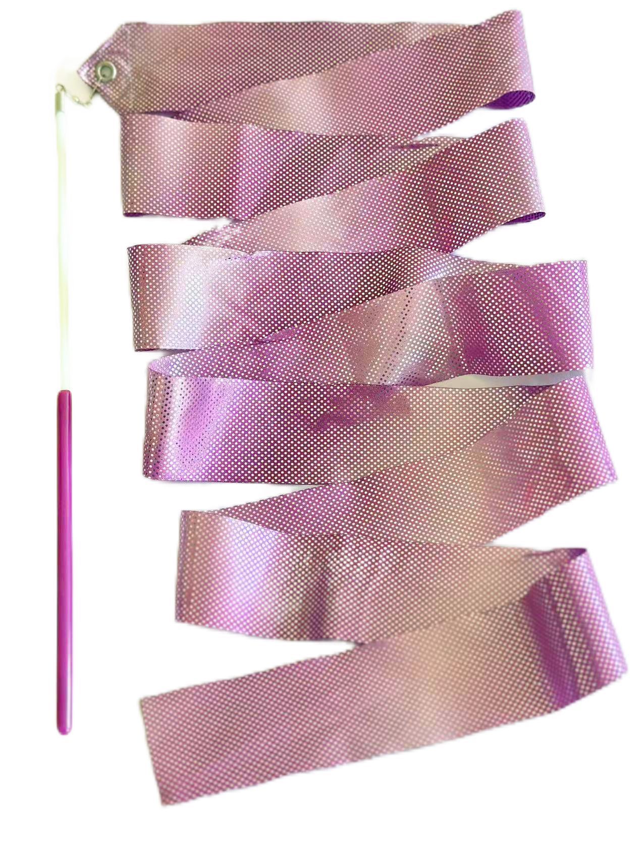 Picture of Dance Ribbon Artistic Gymnastics Ribbon Stick Children's Streamer Dance Competition Square Dance Dance Ribbon Supplies Ribbon Dance