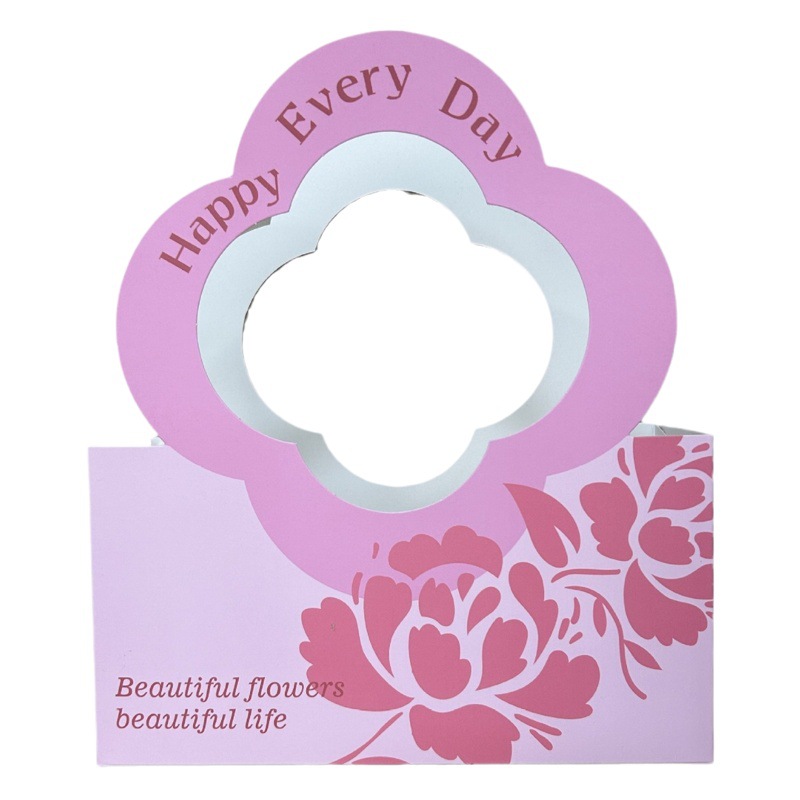 Teacher's Day Flower Box Floral Packaging Material Hand-Held Flower Basket Paper Waterproof Flower Handbag Flower Arrangement Basket Flower Box