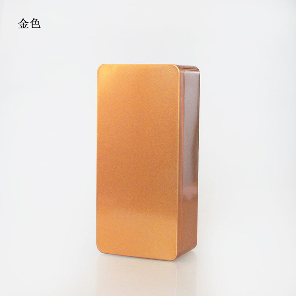 Picture of Iron Box Rectangular Cookie Biscuit Silver Tinplate Food Packaging Empty Box Iron Can Frosted Metal Gift Box