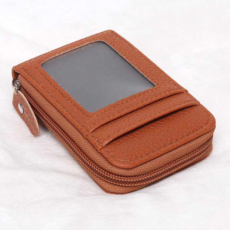 Picture of Cross-Border Organ Multifunctional Card Holder Foreign Trade New Hot Product Multi-Color Anti-Theft Zipper Vertical Short Wallet