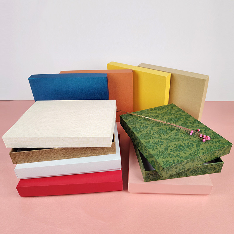 Gift Box Blank Large Premium Scarf Shirt Silk Scarf Clothing Accompanying Gift Cover Packaging Box in stock