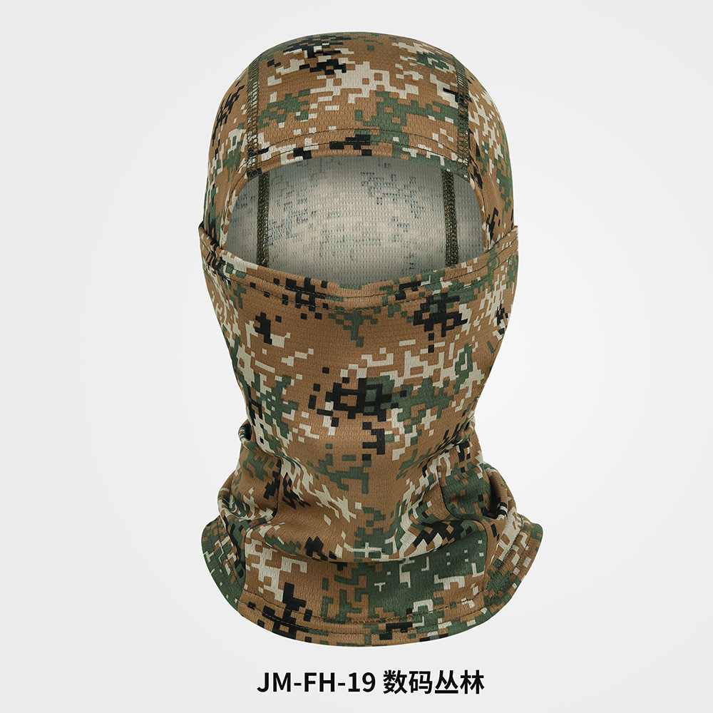Picture of Outdoor Sports Dust-proof Sunscreen Riding Headgear Motorcycle Helmet Mask Summer Camouflage Balaclava Hat