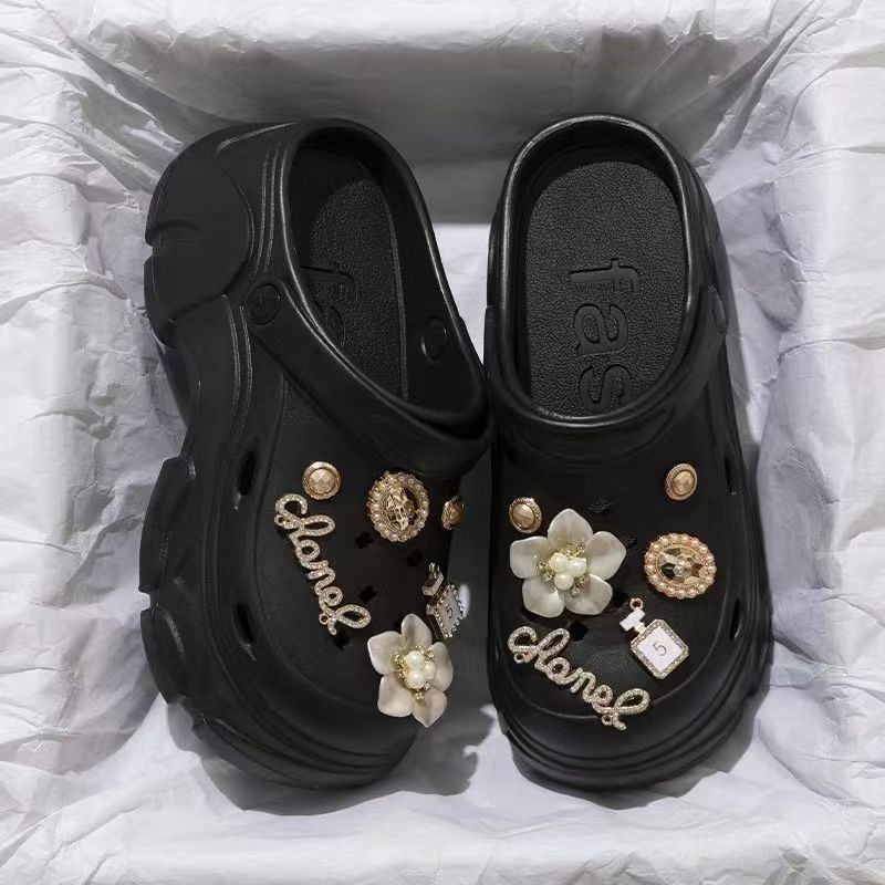 Picture of Baotou EVA hole shoes in 2025 new fashion and versatility student comfortable and casual two-wear non-slip slippers for women's summer