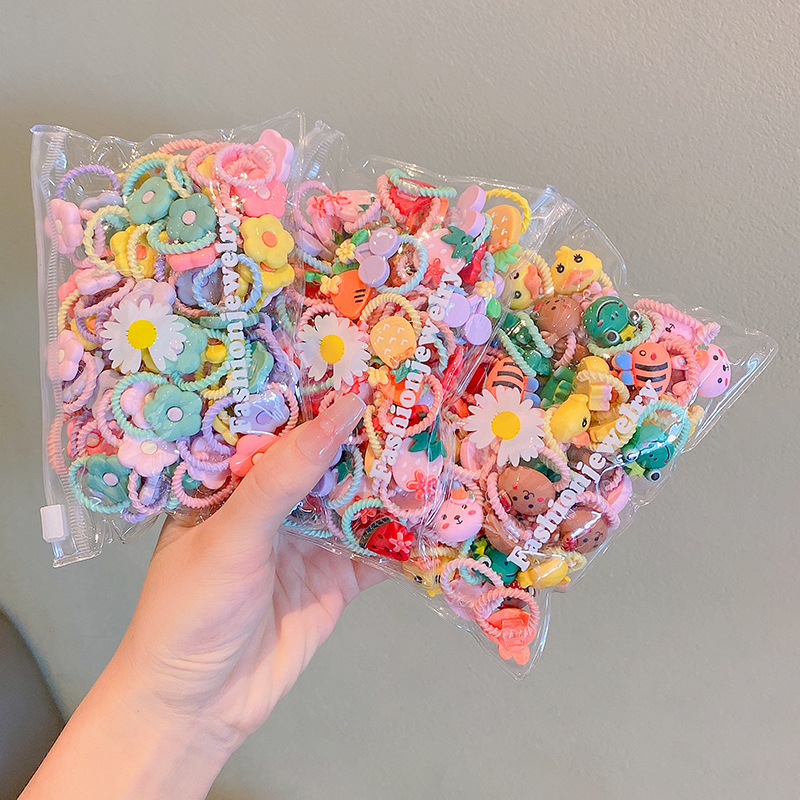 Picture of Children's rubber band does not hurt hair, good elasticity, Girl's rubber band, baby's hair rope, small size tie hair, hair ring, hair accessories