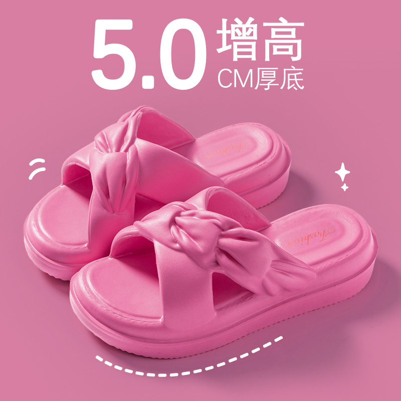 Picture of Sandals and Slippers for Women Summer 2024 New Style Outer Wear Thick Sole Height Increased Non-Slip Feeling Internet Popular Beach Slippers for Summer
