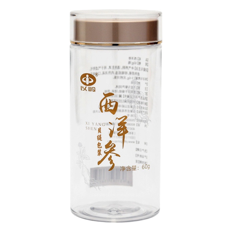 Purification Workshop Produces Pet Health Care Product Bottles 60g American Ginseng Slice Packaging Bottles