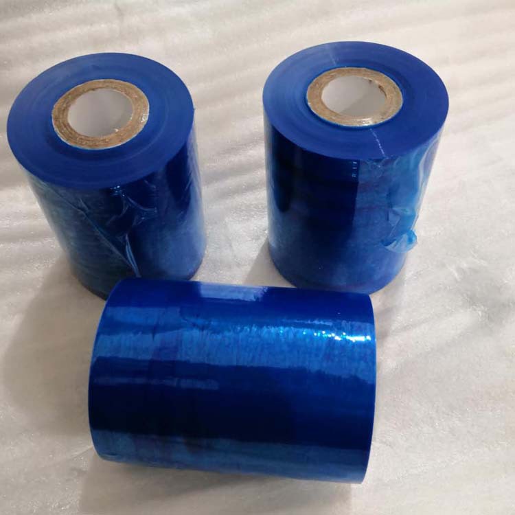 Picture of Stretch Colorful Stretch Film Small Roll Film Industrial Cling Film Dongguan pe Film Manufacturer Packaging Film Blue Film