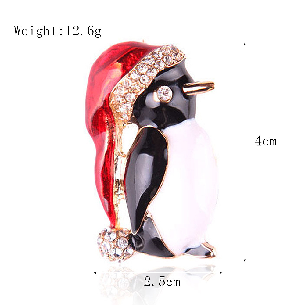 Picture of Lanhao European and American New Fashion Christmas Brooch Christmas Tree Shoes Elk Wreath Snowflake Bell Pin Women