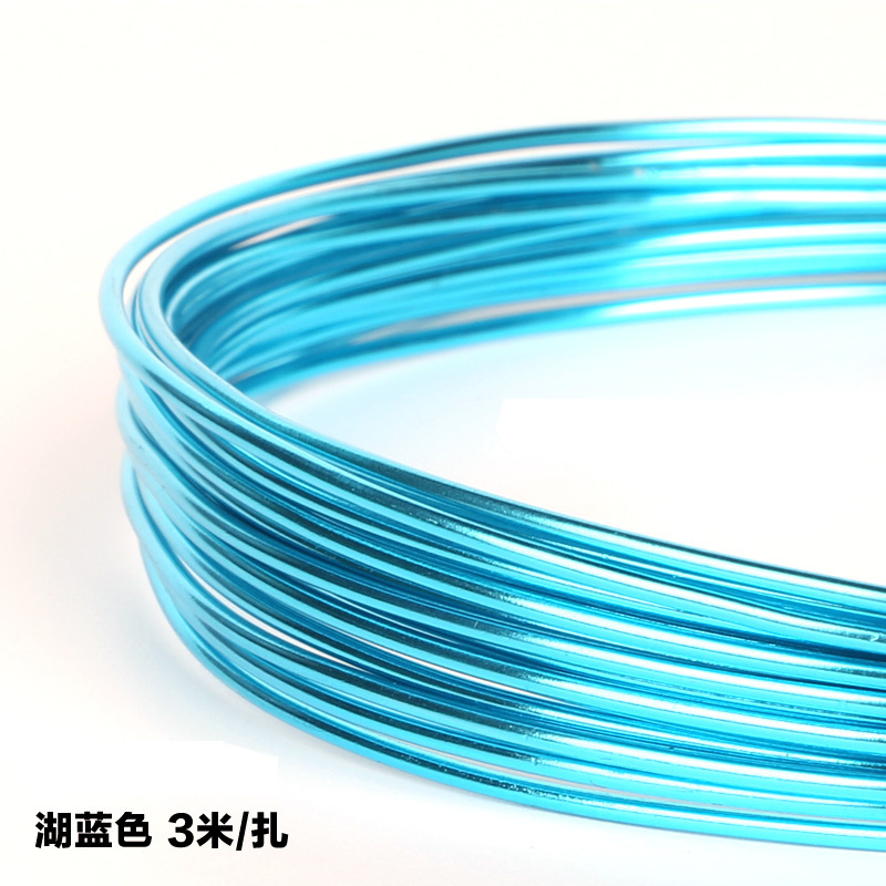 Picture of Wholesale 1mm-2.5mm oxidized colored aluminum wire DIY handmade material soft aluminum wire bicycle crafts ornaments