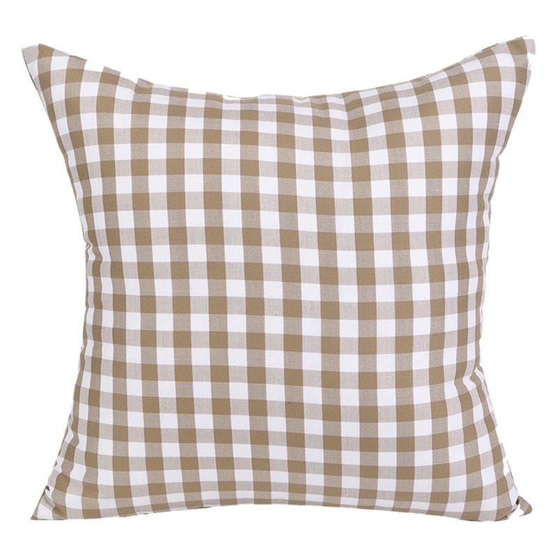 Modern Plaid Cushion Cover Living Room Sofa Pillow Cover Bedhead Large Backrest Cover Office Pillow Without Core Wholesale