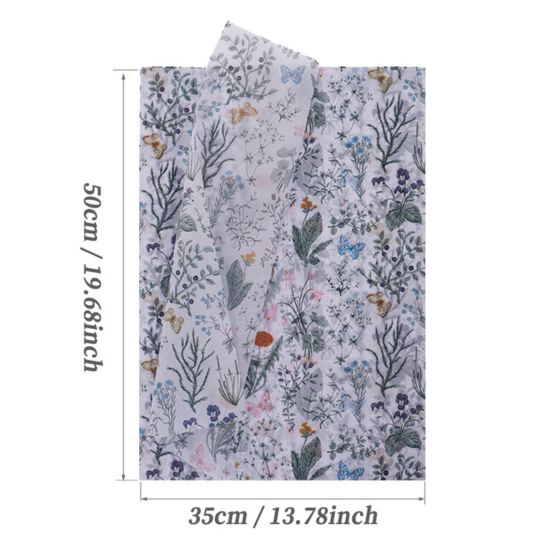 Picture of 17g Sydney paper flowers and plants printing 50X35CM flower copy paper flower gift wrapping paper