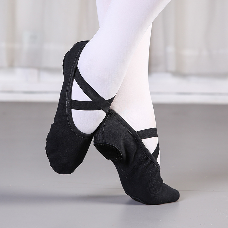 Picture of Elastic cloth dance shoes women's soft bottom exercise shoes adult yoga shoes new cat claw shoes ballet shoes shape shoes wholesale
