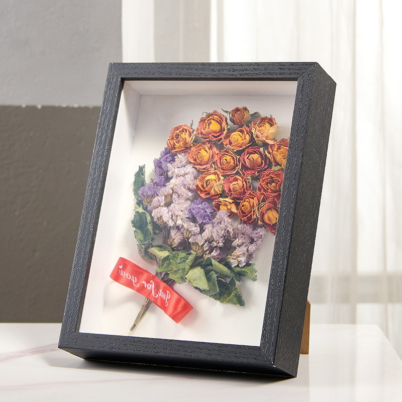 Picture of Stereo Hollow Thickened Dried Flower Photo Frame Wholesale DIY Handmade Specimen Display Frame Table A43 Clay Mounted Picture Frame