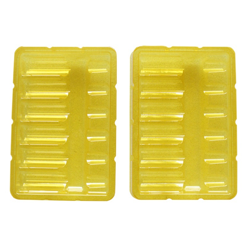 PET blister inner support plastic packing box in stock transparent folding plastic hardware folding box hardware tools printable