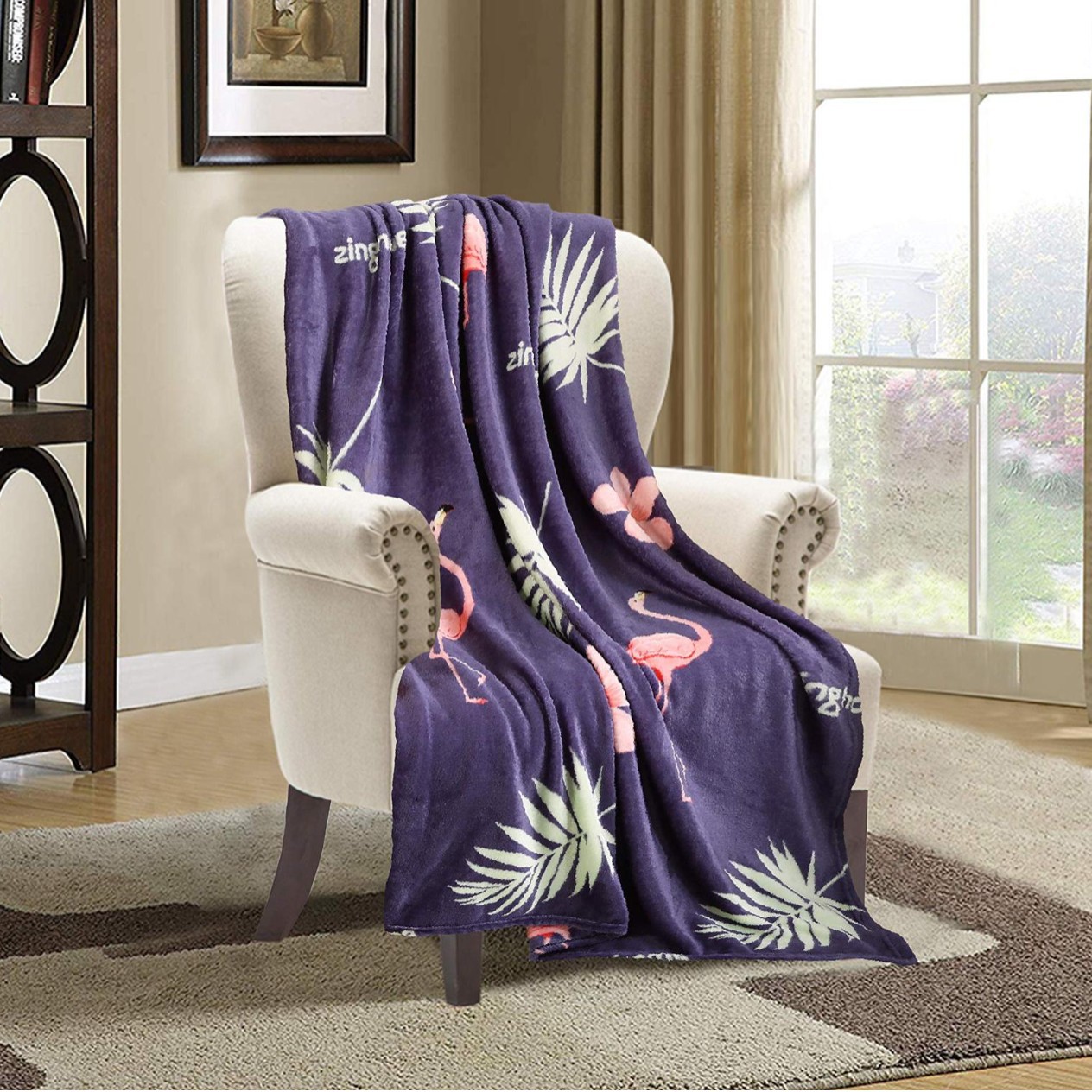 Picture of Christmas atmosphere winter snowman blanket soft and comfortable flannel warm home essential blanket holiday gift