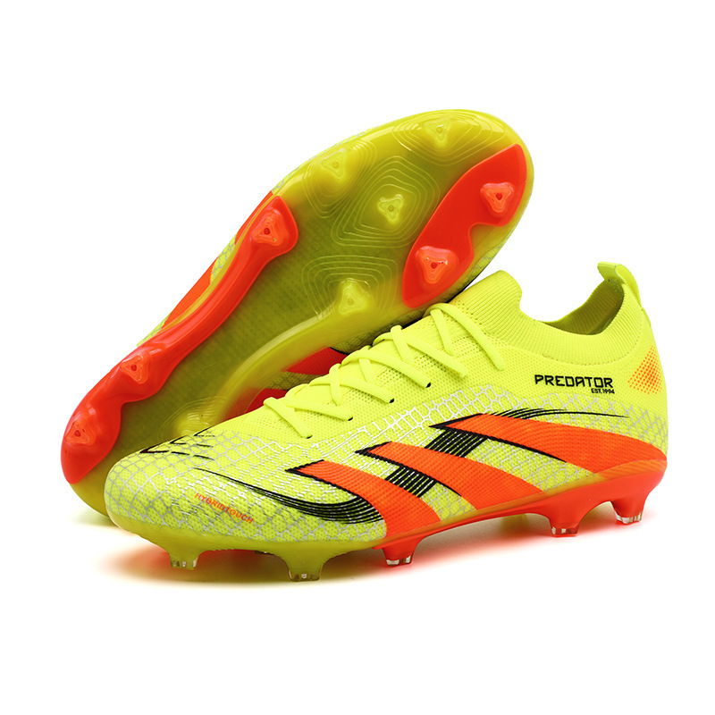 New Cross-Border Low-Top Football Shoes for Men and Women, Teenagers, Students, Adults, Ag Long Spike Flat Game Training Sneakers