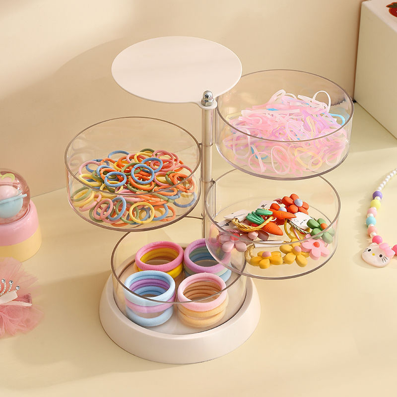Jewelry Storage Box Multi-layer Earrings Rack Ring Necklace Earrings Hand Jewelry Children's Hairpin Hair Accessories Small Jewelry Box