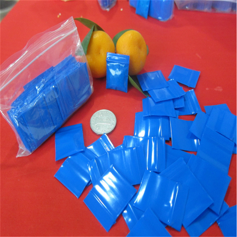 Manufacturer in stock full blue red orange extra small ziplock bag small sealed bag pe color sealing bag button bag