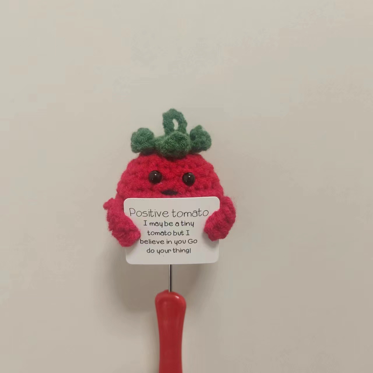Picture of A Handmade Wool Woven Pendant Internet Celebrity Funny Positive Energy Vegetable Finished Fruit Doll Ornaments Pendant