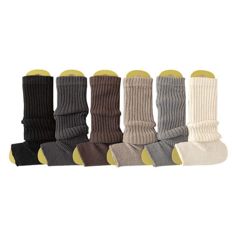 Sock Covers Y2K Velvet Thickeneded Versatile Long Tube Socks Leg Covers for Women Autumn and Winter Pure Color Warm Zhuji Leg Socks Wholesale