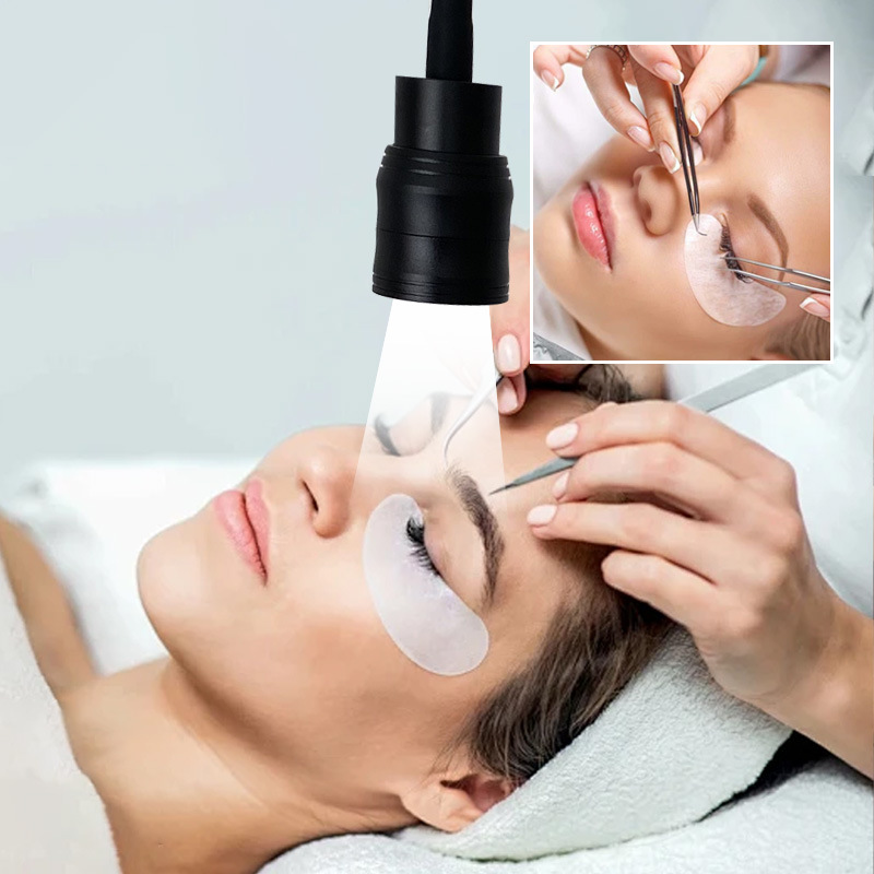 Picture of Cross-Border Uv Eyelash Glue Quick-Drying Lamp Timed Foot-Operated Eyelash Studio Uv Curing Lamp Led White Light Phototherapy Machine